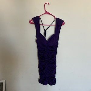 Purple mini dress